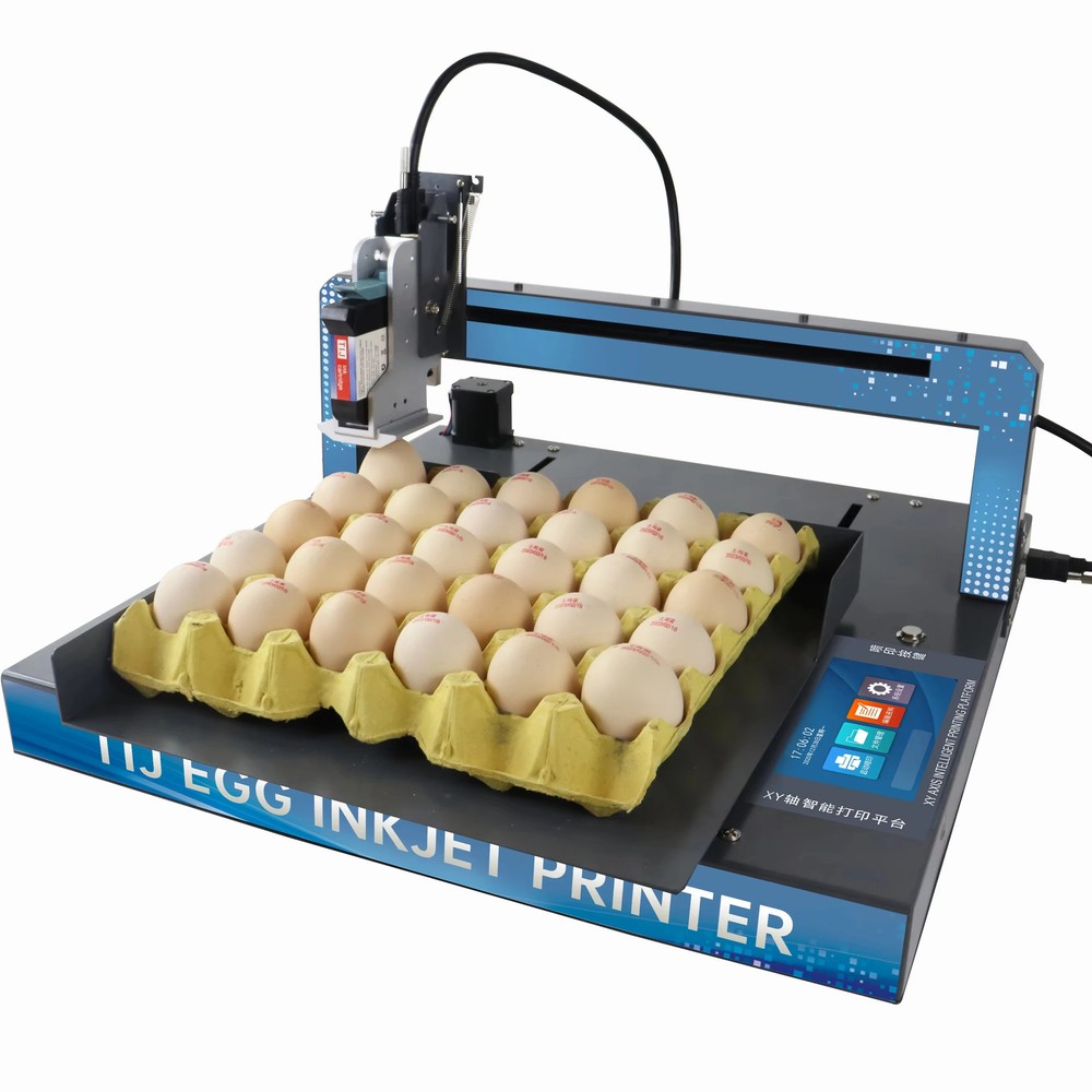 Egg Inkjet Printing Machine High speed and efficient printing number and date