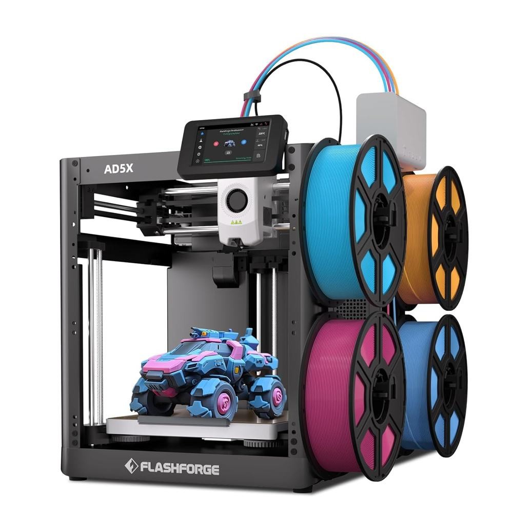 FLASHFORGE AD5X Upgraded Multi-Color 3D Printer CoreXY High-Speed Auto Refill US