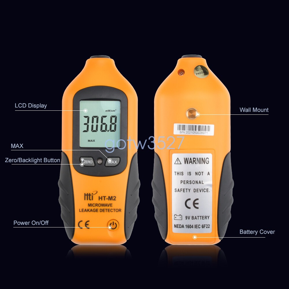 Digital LCD Display Microwave Leakage Detector Accurate Radiations Meter Tester