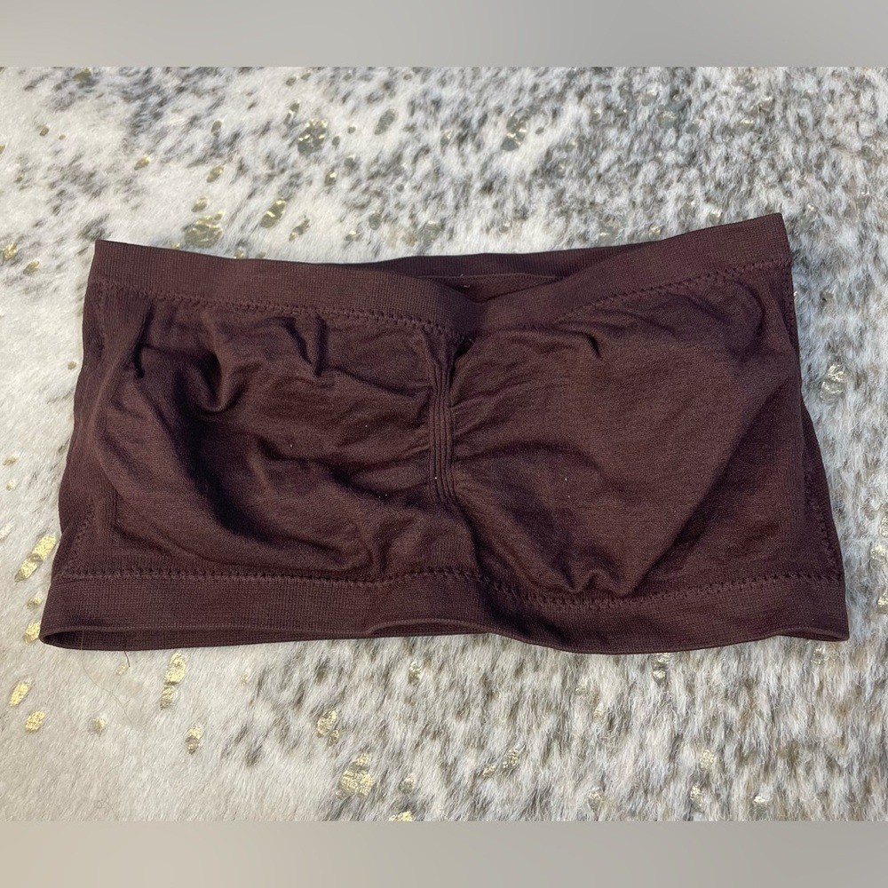 Medium Brown Strapless Bandeau Bra Medium
