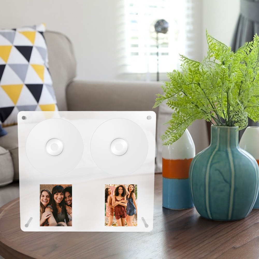 Cd Storage Case Record Wall Holder Disc Stand Album Display Mount
