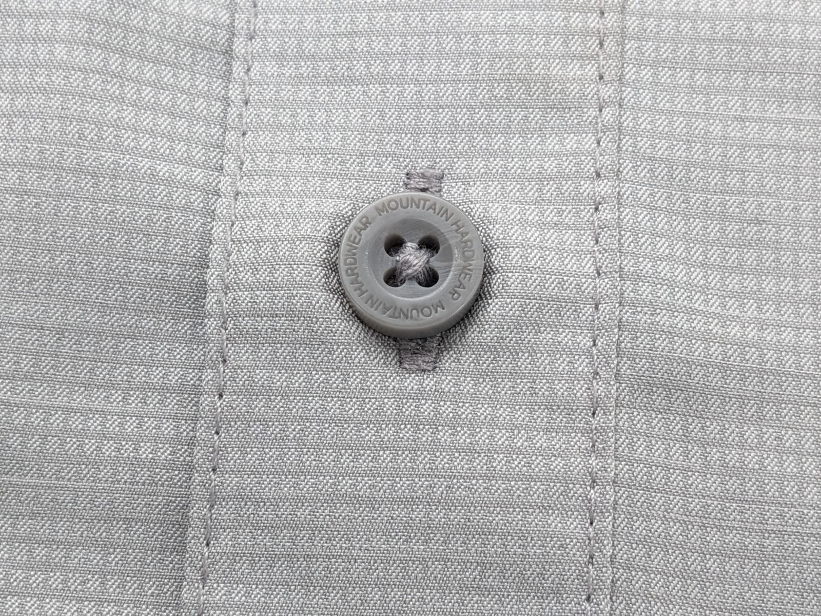 Mountain Hardwear Shirt Mens XL TG Gray Hiking Performance LS Vented