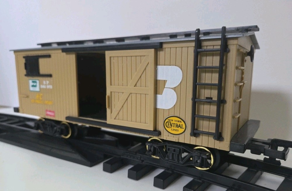 Vintage 1989 New Bright Gold Rush Express Train Set Complete Working