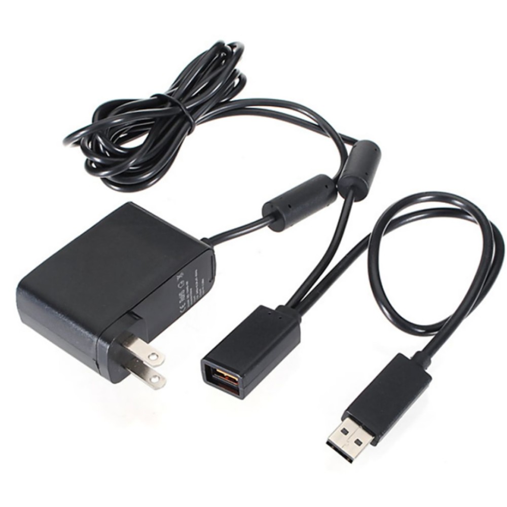 USB Charger AC Power Supply Adapter Cable for XBOX 360 Console Kinect Sensor