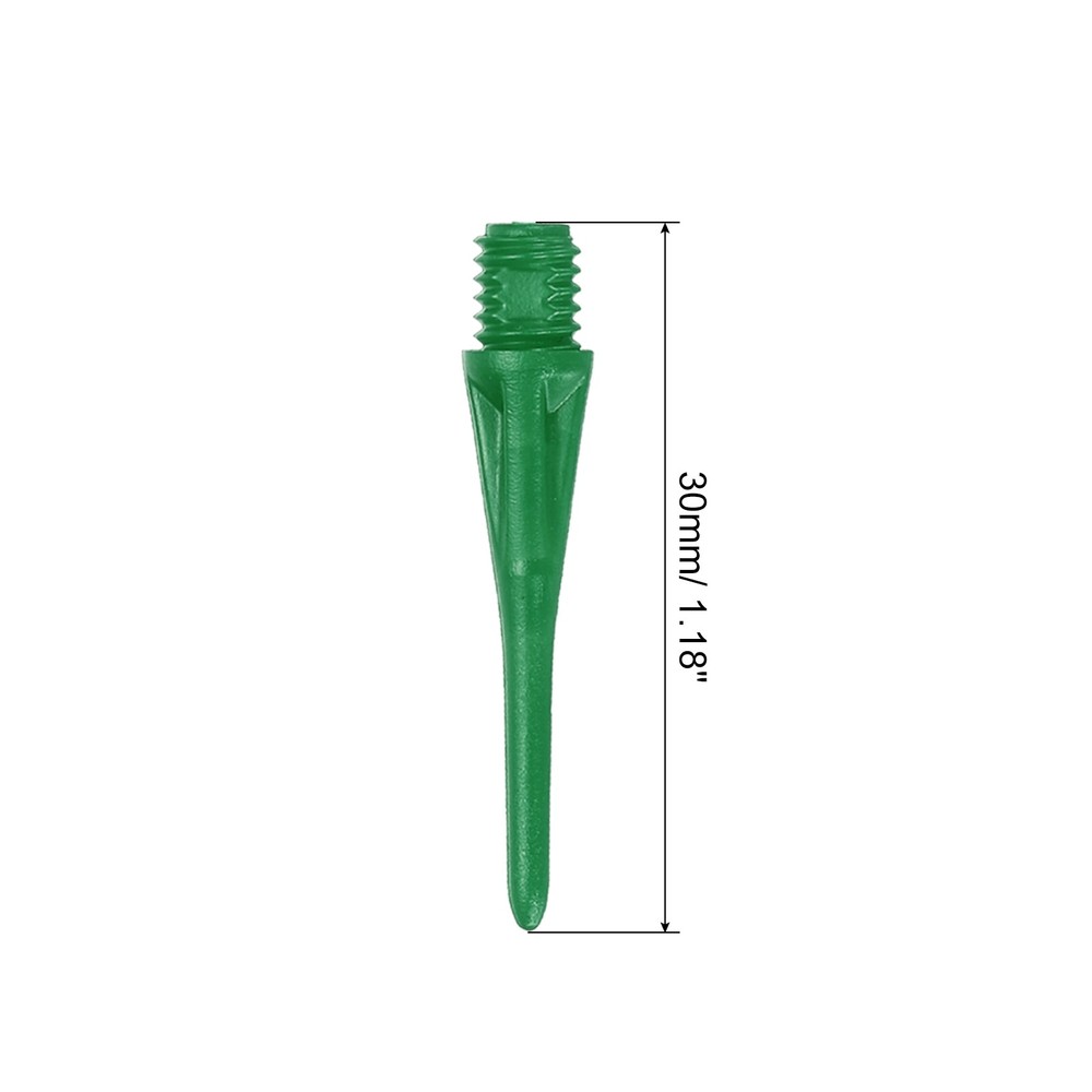 Plastic Dart Tips, 60 Pack 2BA Thread Soft Dart Tips Plastic Tip, Green