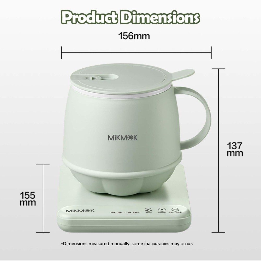 Table Boiling Water Mug, Beverage Warmer, 45-100℃ Temperature Control, 13.5Oz...