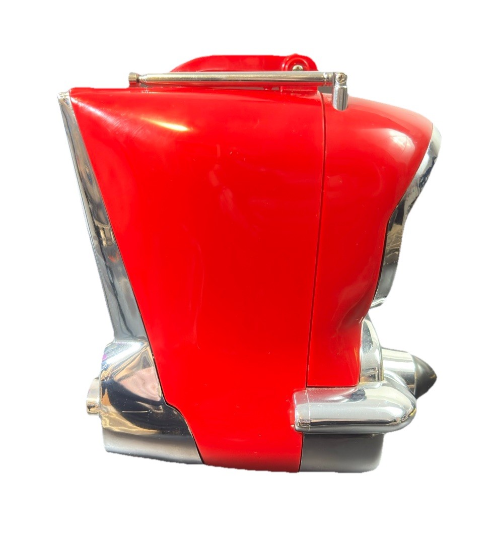 Vintage Randix Red '57 Chevy AM/FM Portable Stereo Cassette Player Radio