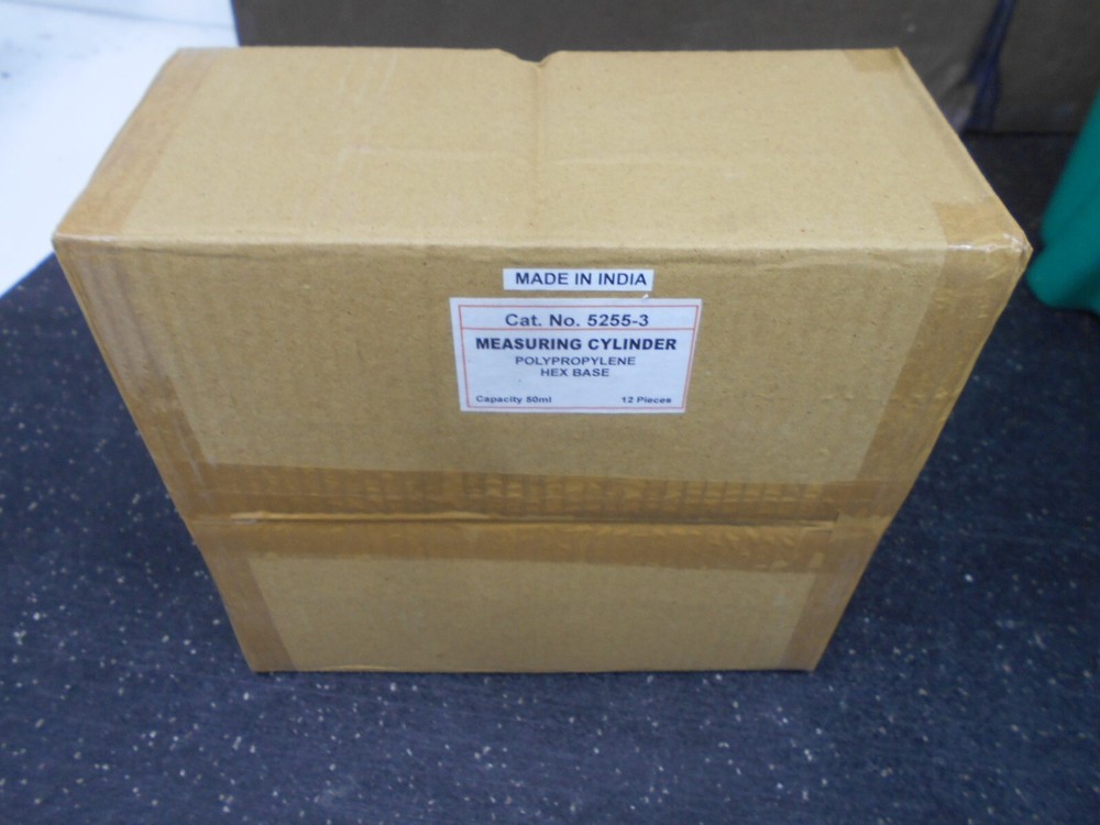 5255-3 50mL Measuring Cylinder Polypropylene Hex Base