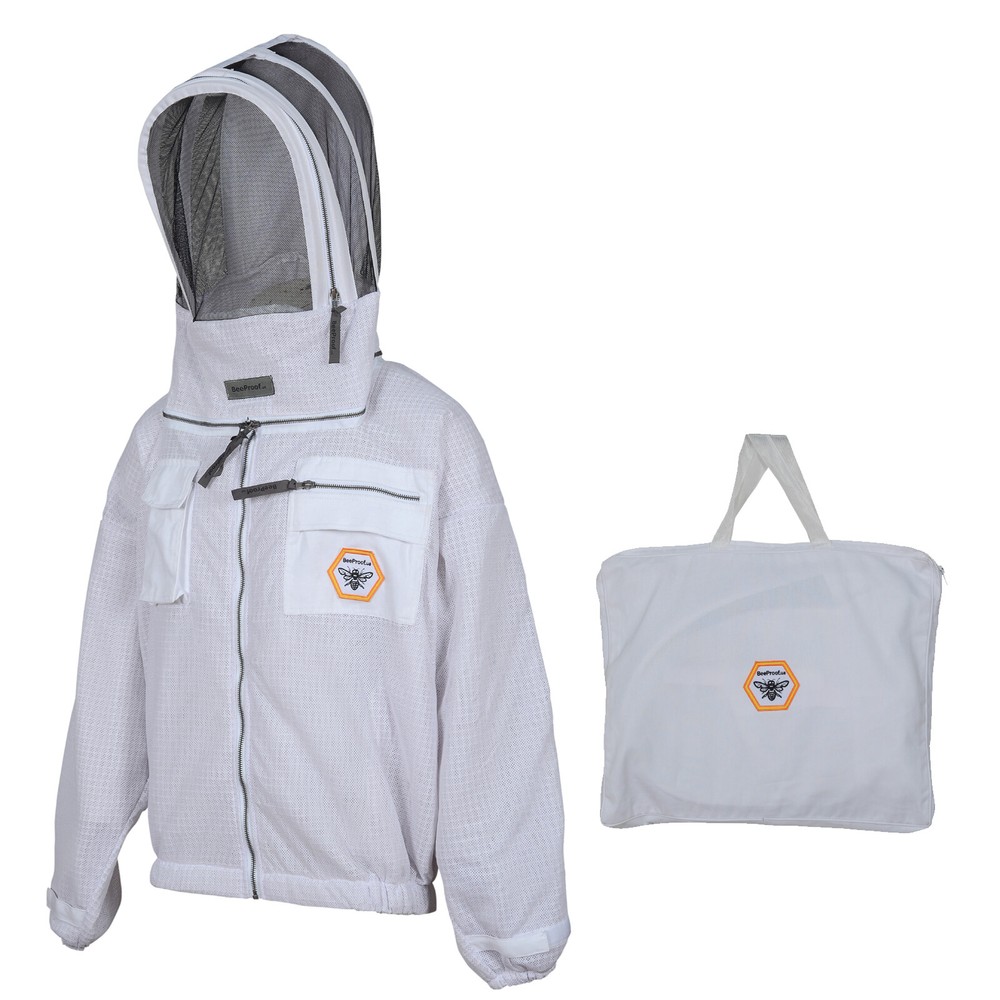 Beekeeper Ultra Ventilated 3 layer mesh Beekeeping Jacket Bee Hat Veil Small