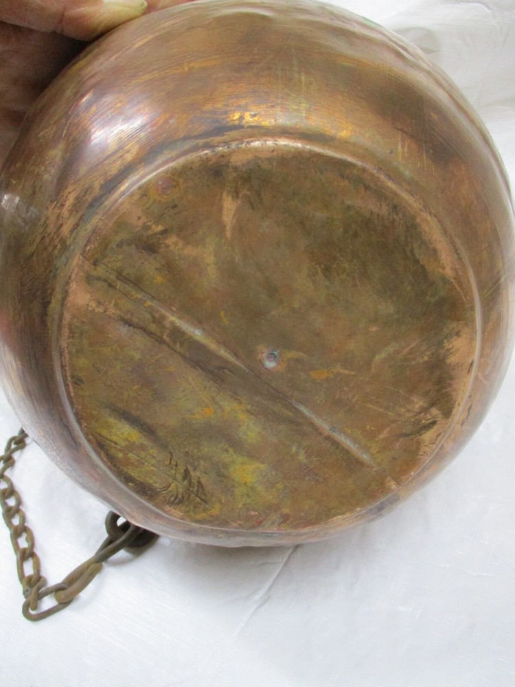 Vintage Copper 13" Planter - Home Decor