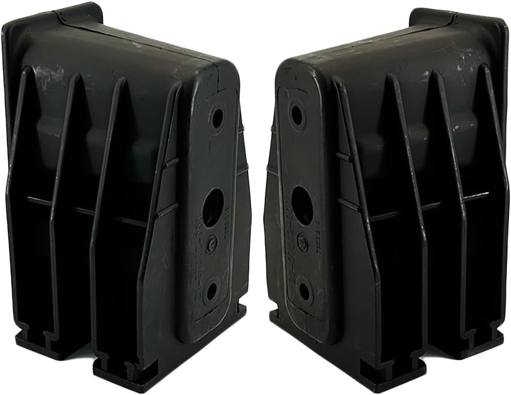 2 PCs Front Bumper Bracket Receptacle Receiver for Freightliner black