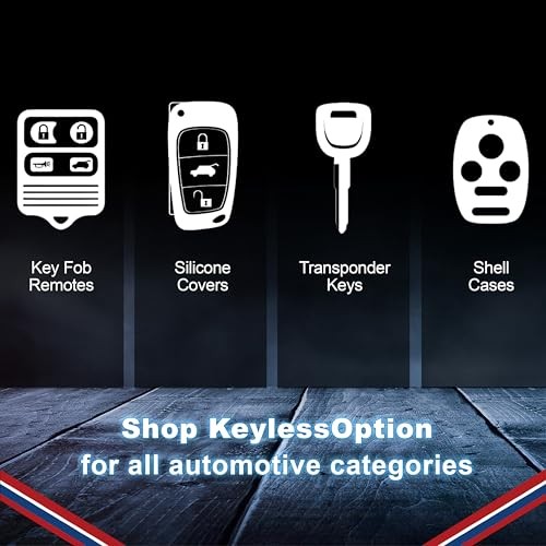 Just The Case Keyless Entry Remote Control Car Key Fob Shell Replacement for