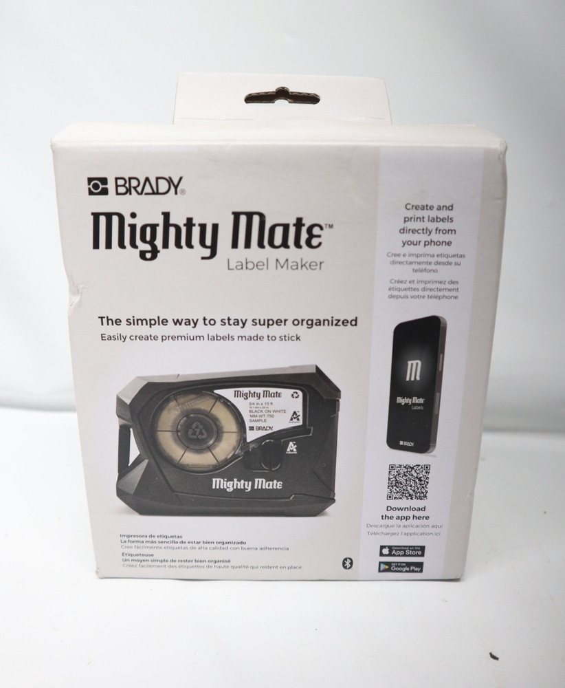 Brady Mighty Mate Label Maker - Wireless Bluetooth Printing, Labeler