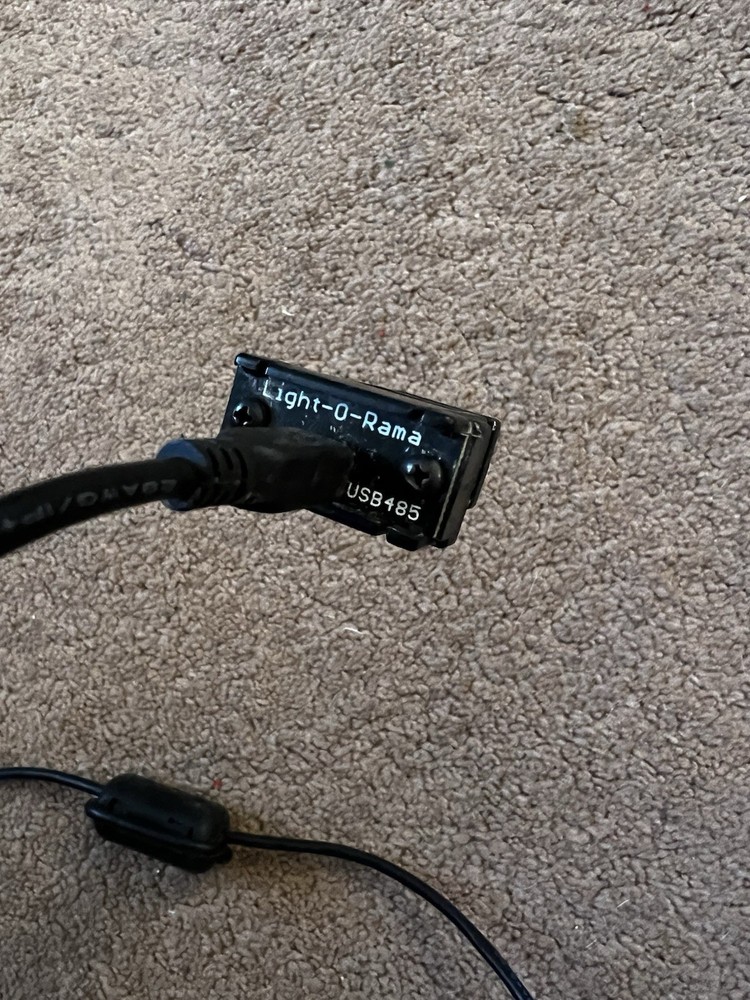 Light O Rama USB 485 Driver Cord Black Cable