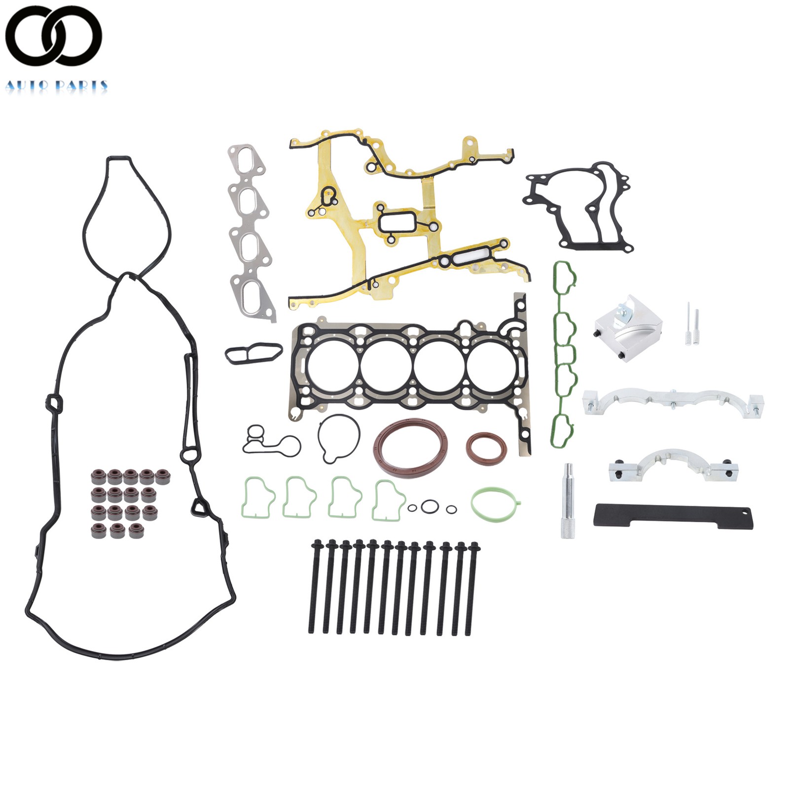 Cylinder Head Gasket Bolts Set & Timing Tool Kit For Chevy Buick 1.4L Turbo DOHC