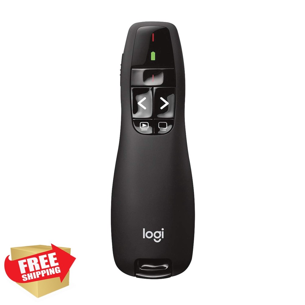 Logitech R400 Wireless Presenter USB PowerPoint Clicker Laser