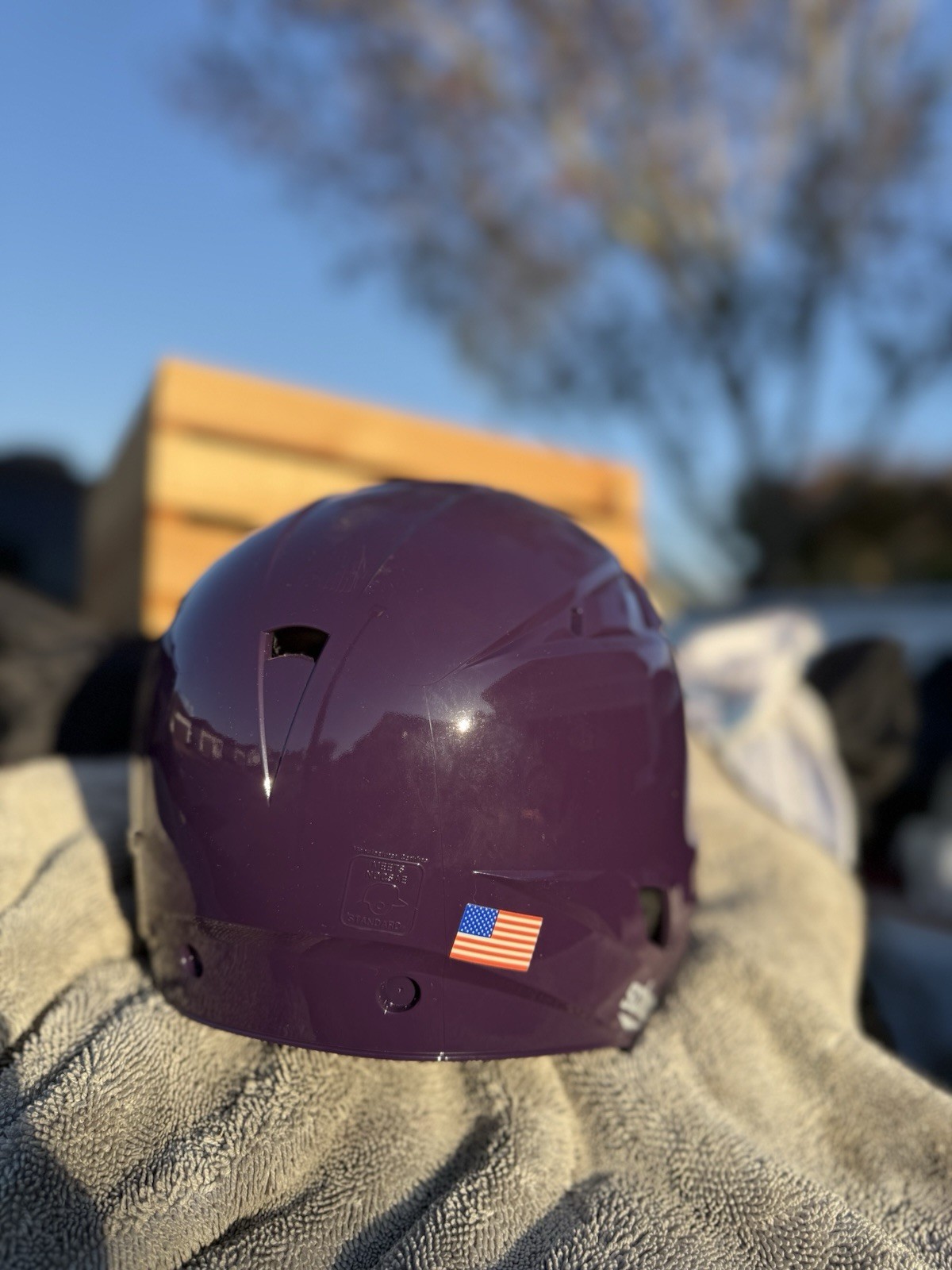 CLEMSON TIGERS CUSTOM SCHUTT SOFTBALL BATTING HELMET USED