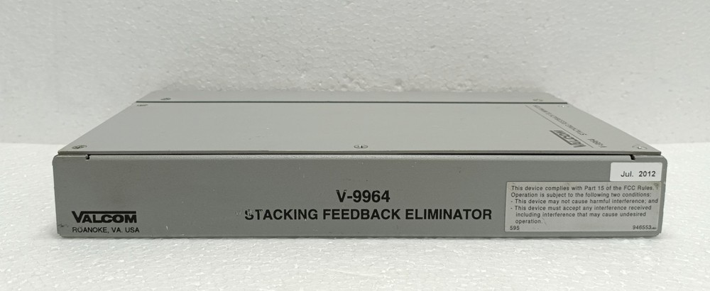 Valcom V-9964 Stacking Feedback Eliminator Message Stacker Paging System