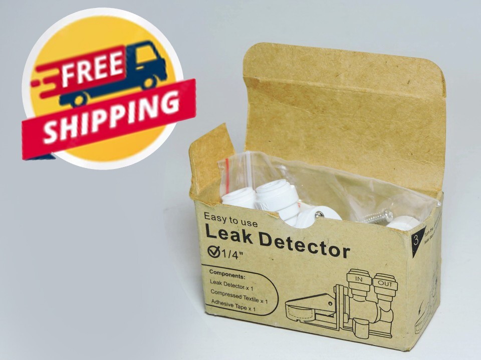 Leak Detector White 1/4” Quick Connect for Reverse Osmosis Systems