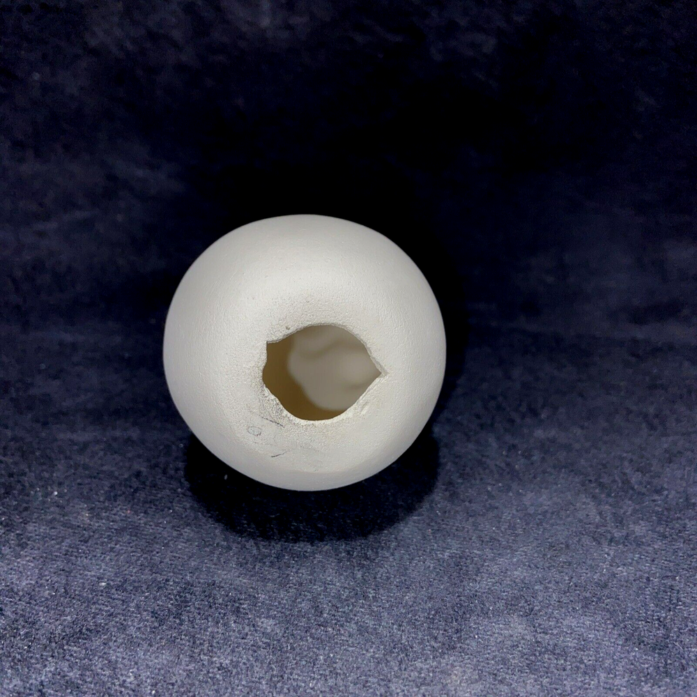 Ceramic Bisque Ready to Paint Rabbit on Egg Figurine Easter Spring 4.25 Inch