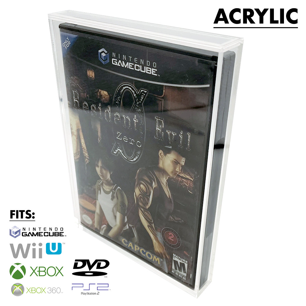 UV RESISTANT Magnetic Locking Nintendo DVD GameCube XBOX Wii PS2 Acrylic Case