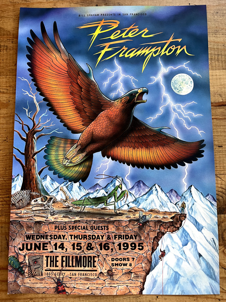 Peter Frampton Concert Poster - Fillmore - 1995
