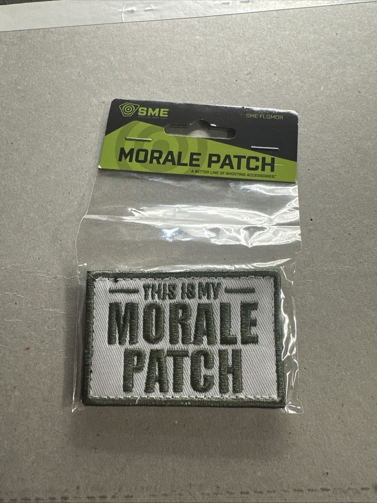 Gsm This Is My Morale Patch Adhesive Back Middle 3" x 2"