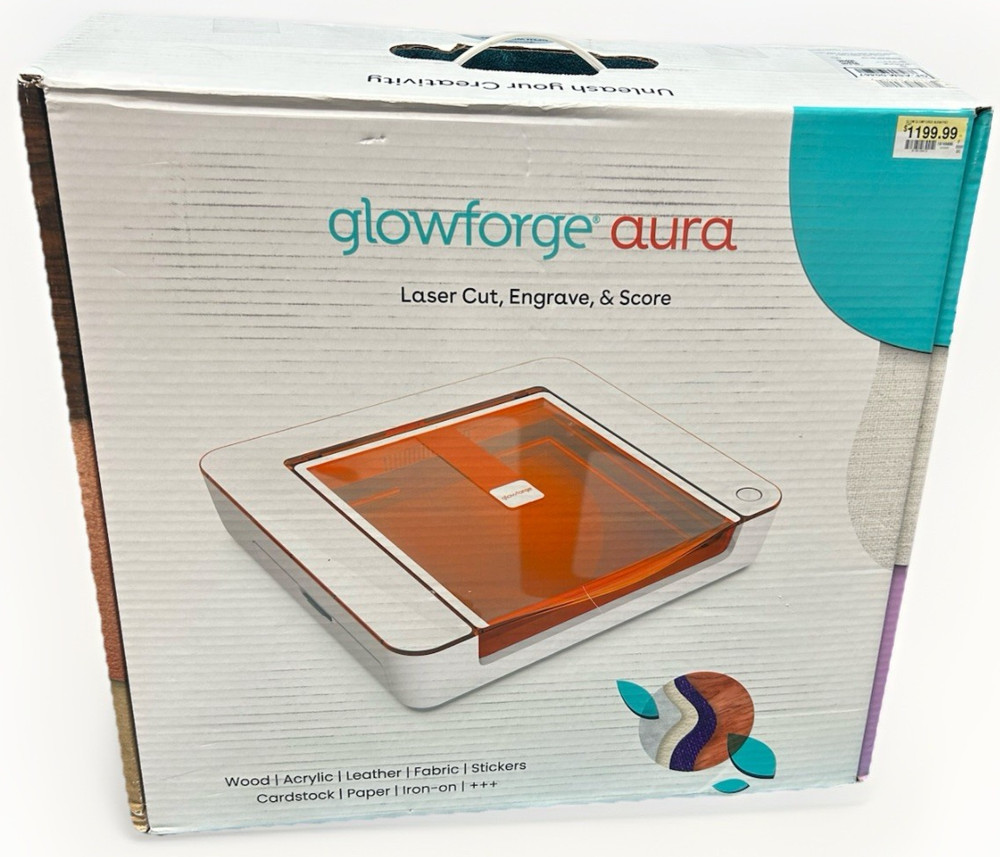 Glowforge - Aura Laser 3D Printer - White - GF-ASM-00467