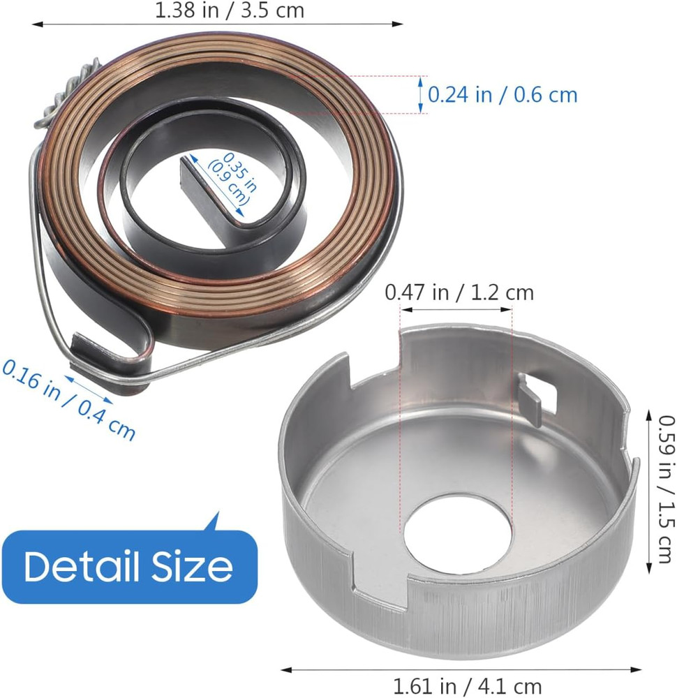 1 Set of Drill Press Replacement Return Spring Quill Spring Return Coil Spring A