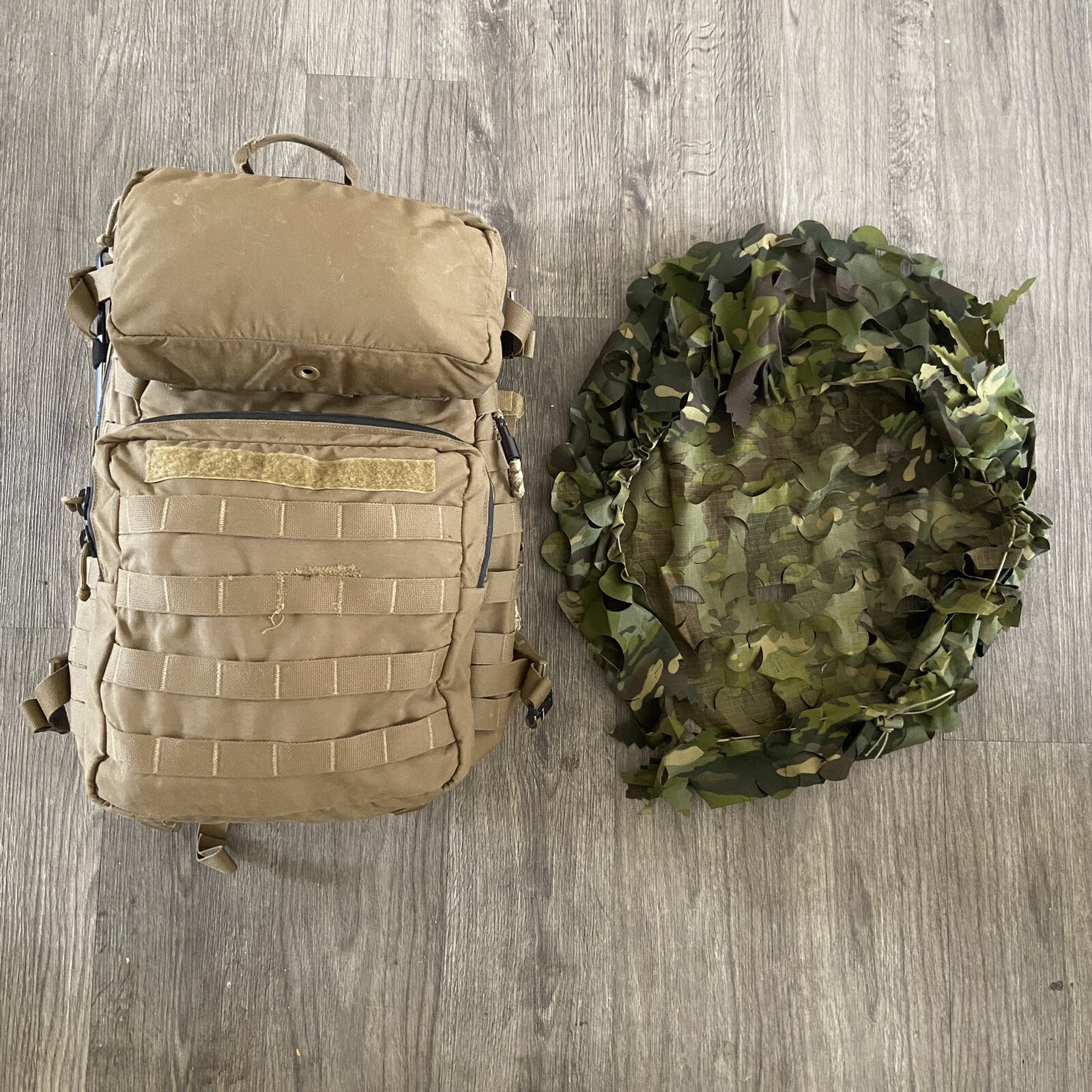 Multicam Tropic Backpack Scrim 3D Camo Cover Netting Tactical NIR Compliant