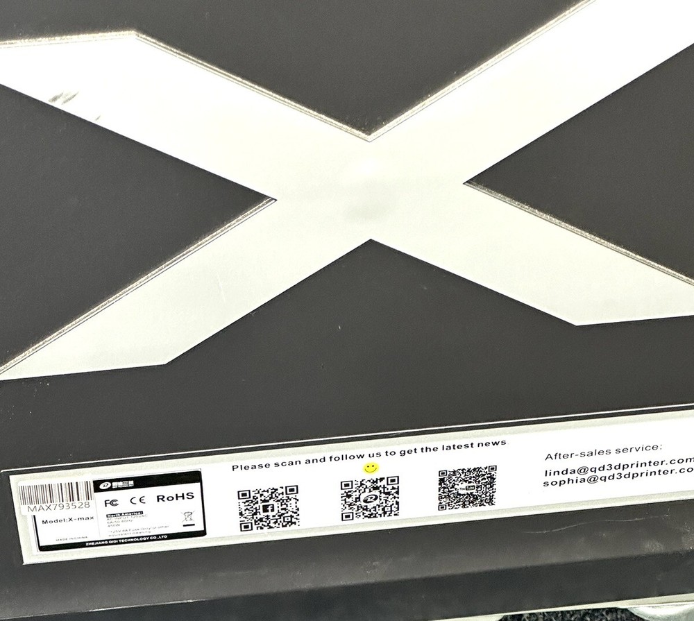 Qidi Tech 3D X-Max 3D Printer *Pickup Only* (WMP007372)
