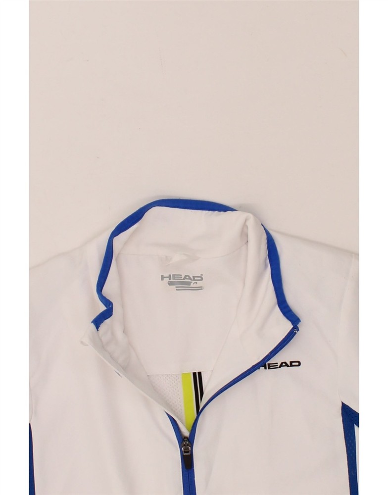 HEAD Mens Tracksuit Top Jacket Small White Polyester BS01