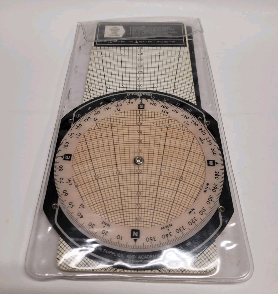 ASA Flight E6-B Computer With Manual And Plastic Case