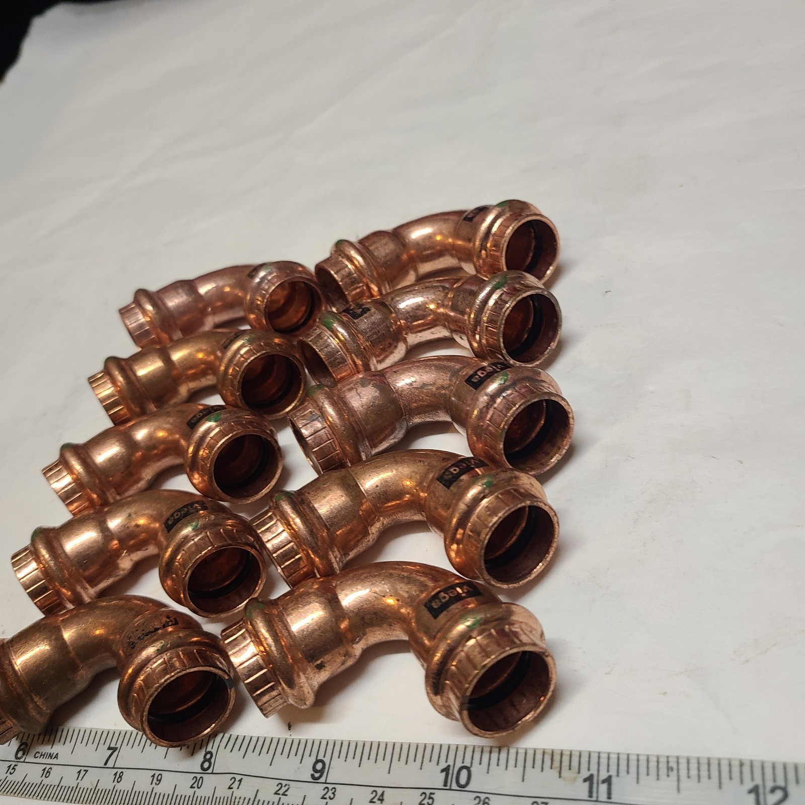 Viega 77317, 1/2" x 1/2" P x P ProPress 90° Copper Elbow (PK 10)