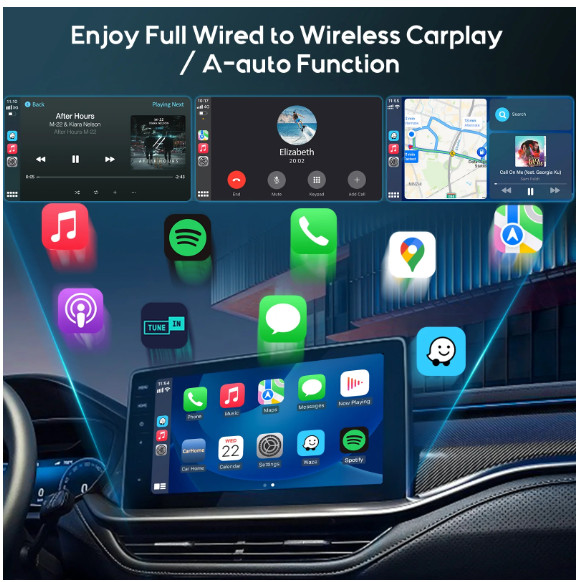 2-in-1 Magic Box adapter - Wireless CarPlay or Android Auto Adapte