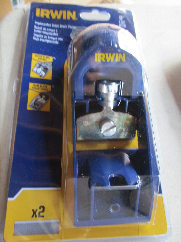 IRWIN 6" REPLACEABLE BLADE BLOCK PLANE IWHT 12105 NEW PLANER LB24