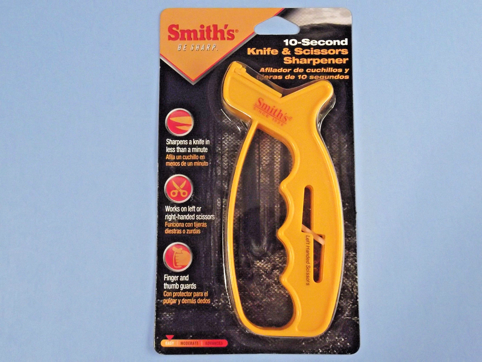 Smith's JIFF-S TUNGSTEN CARBIDE & CERAMIC knife & Scissor sharpener AC60 NEW!
