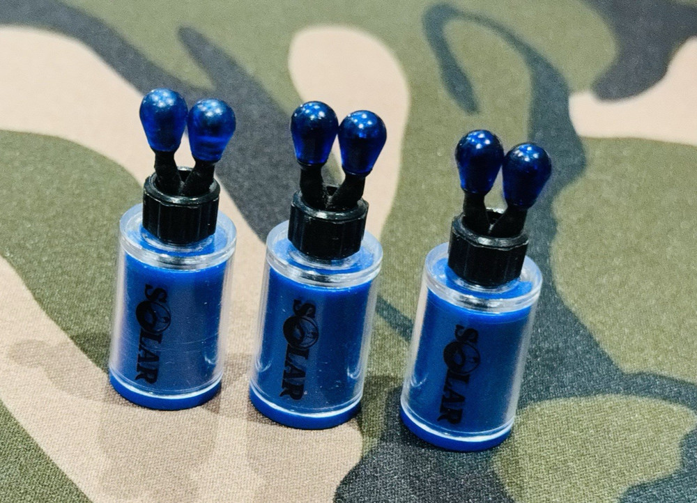 Solar Tackle Prototype Blue Bobbins x 3 (Very Rare)