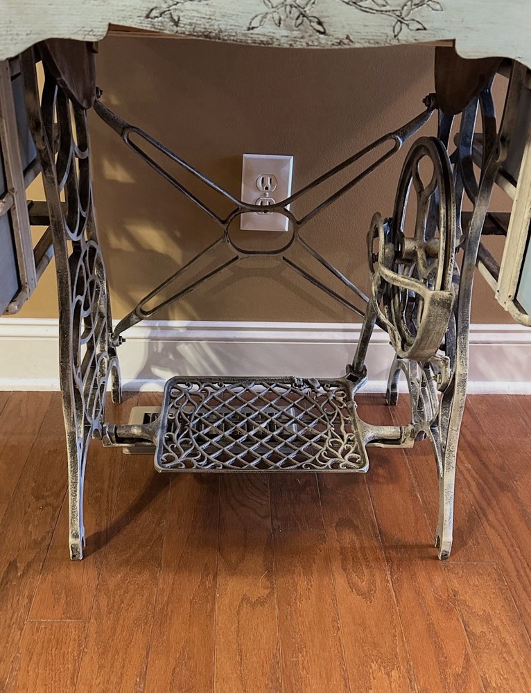 antique vanity desk with mirror