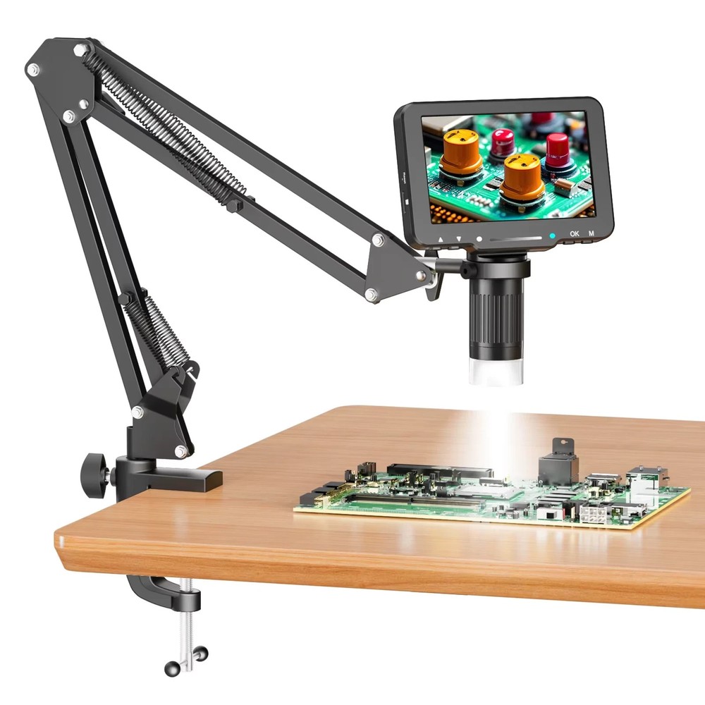 Flex Digital Microscope with 5Inch IPS Screen Soldering Microscope with Flexible