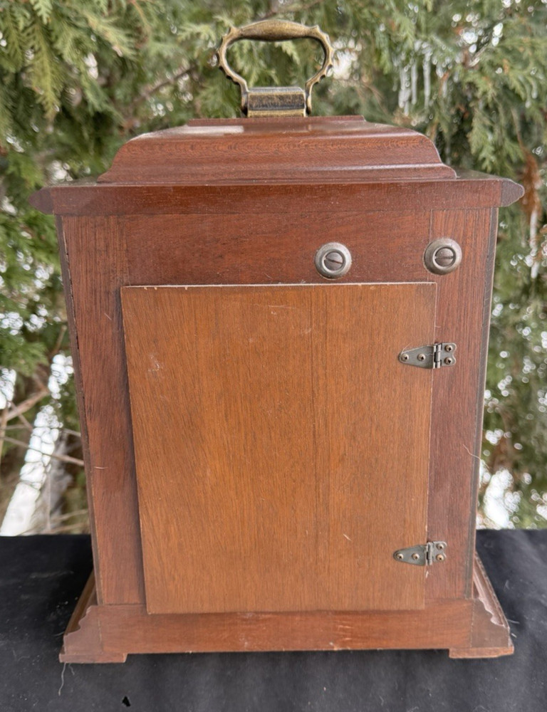 Vintage Made Germany Seth Thomas Bracket Mantle Westminster Chime Clock - VIDEO