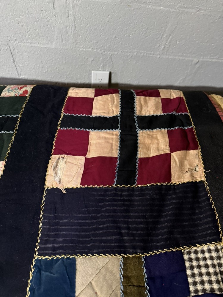 Antique Amish Patchwork Quilt Lancaster, PA 74 X 72