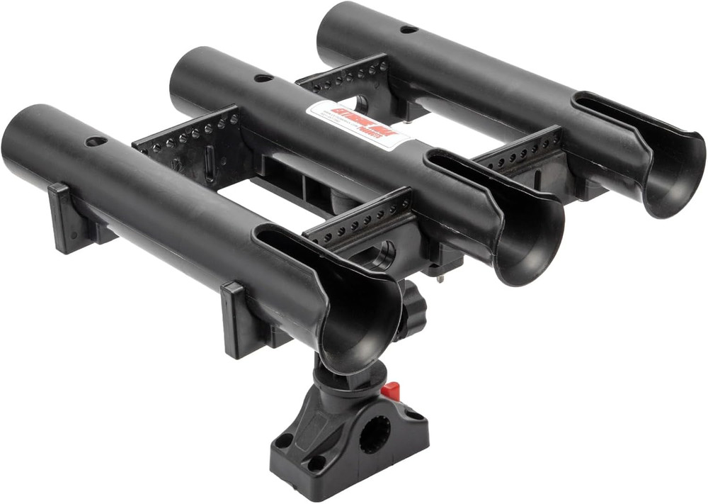 3006.8635 Adjustable Triple Rod Holder with Locking Mounting Base
