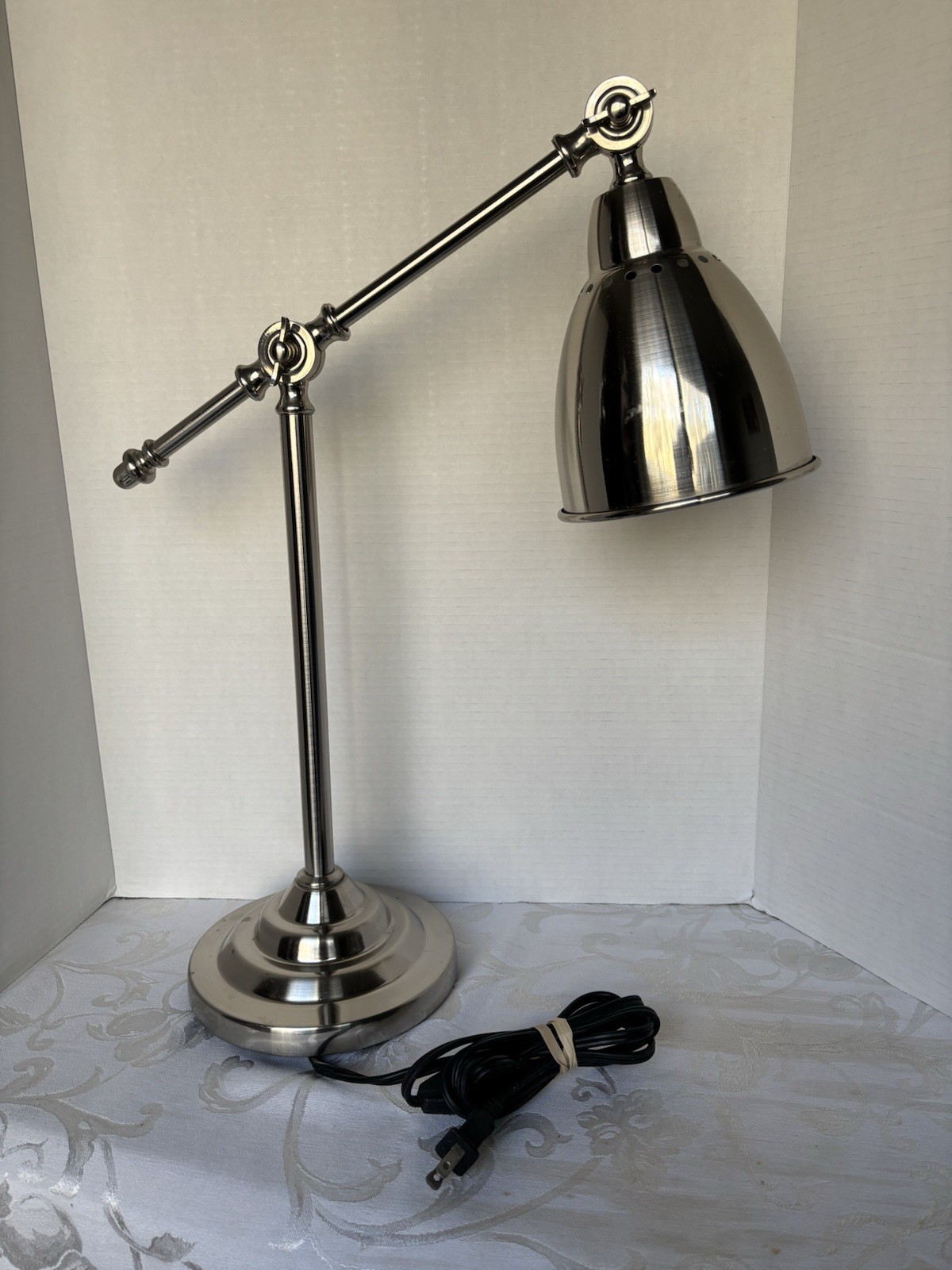 IKEA Barometer Work Lamp Adjustable Arm Desk Light - Stainless Finish No. 2