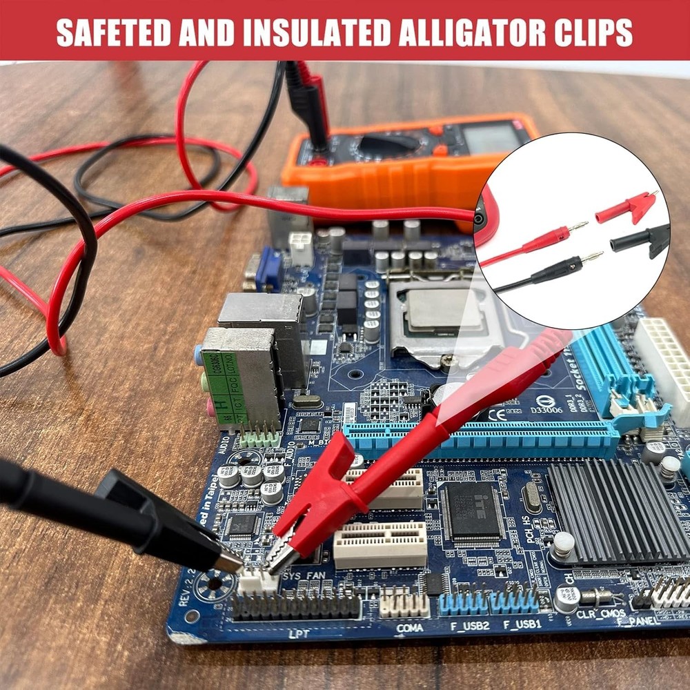 30-Piece Banana Plug Leads Kit with All Accessories for Multimeter Testing