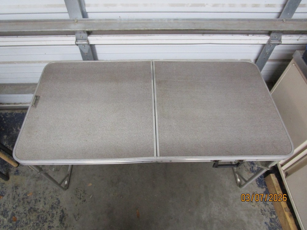 Vintage Coleman Folding Table 48" x 24"