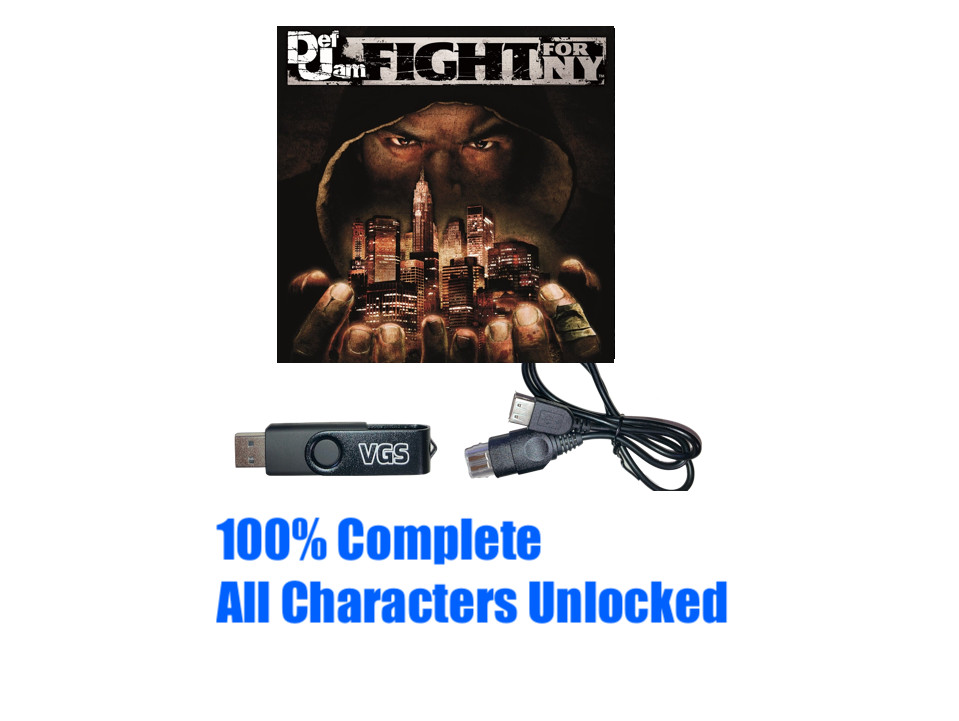 Def Jam Fight for NY Characters Unlocked Save Original Xbox USB Cable Adapter
