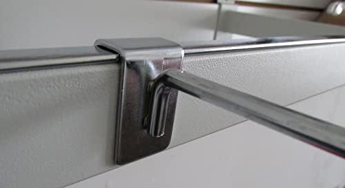 H9 9" Display Hooks for Rectangular Tubing, Chrome