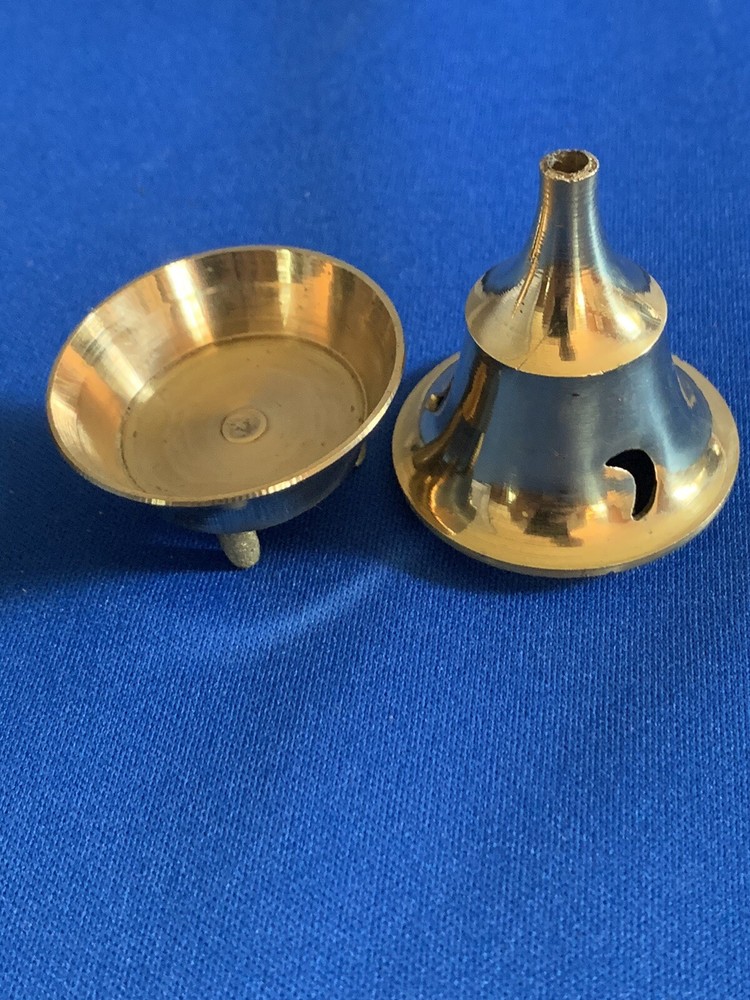 2 INCENSE CONE BURNER HOLDERS… BRAND NEW… SOLID BRASS…