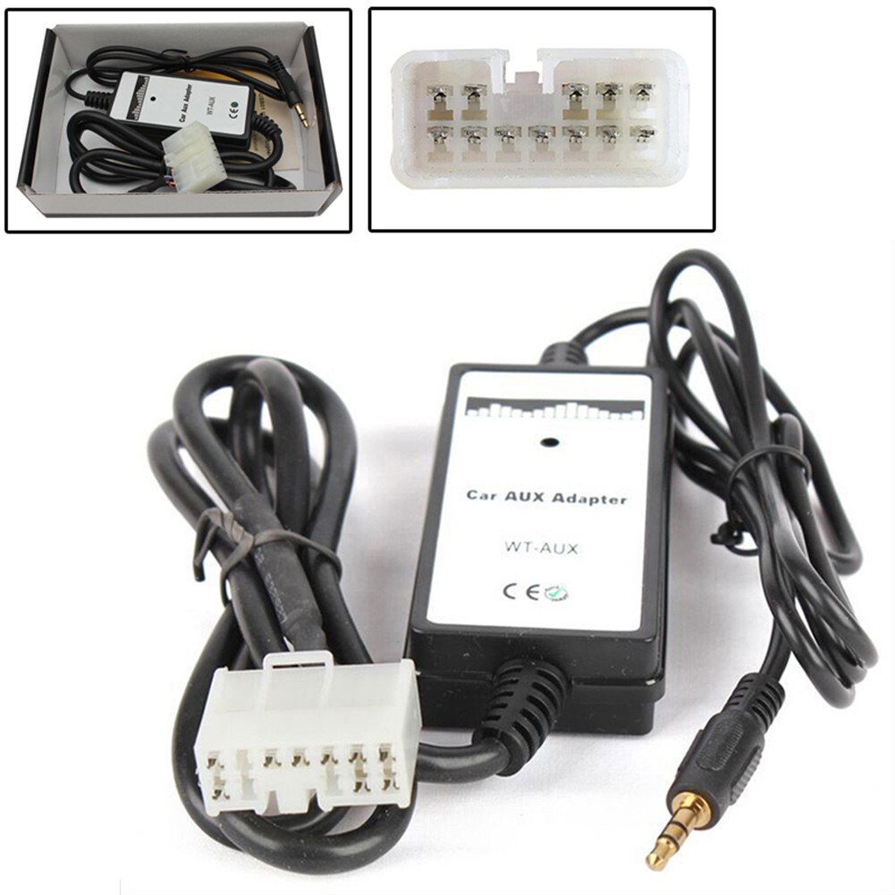 Car Music Interface Adapter Audio 3.5mm AUX Input For Toyota